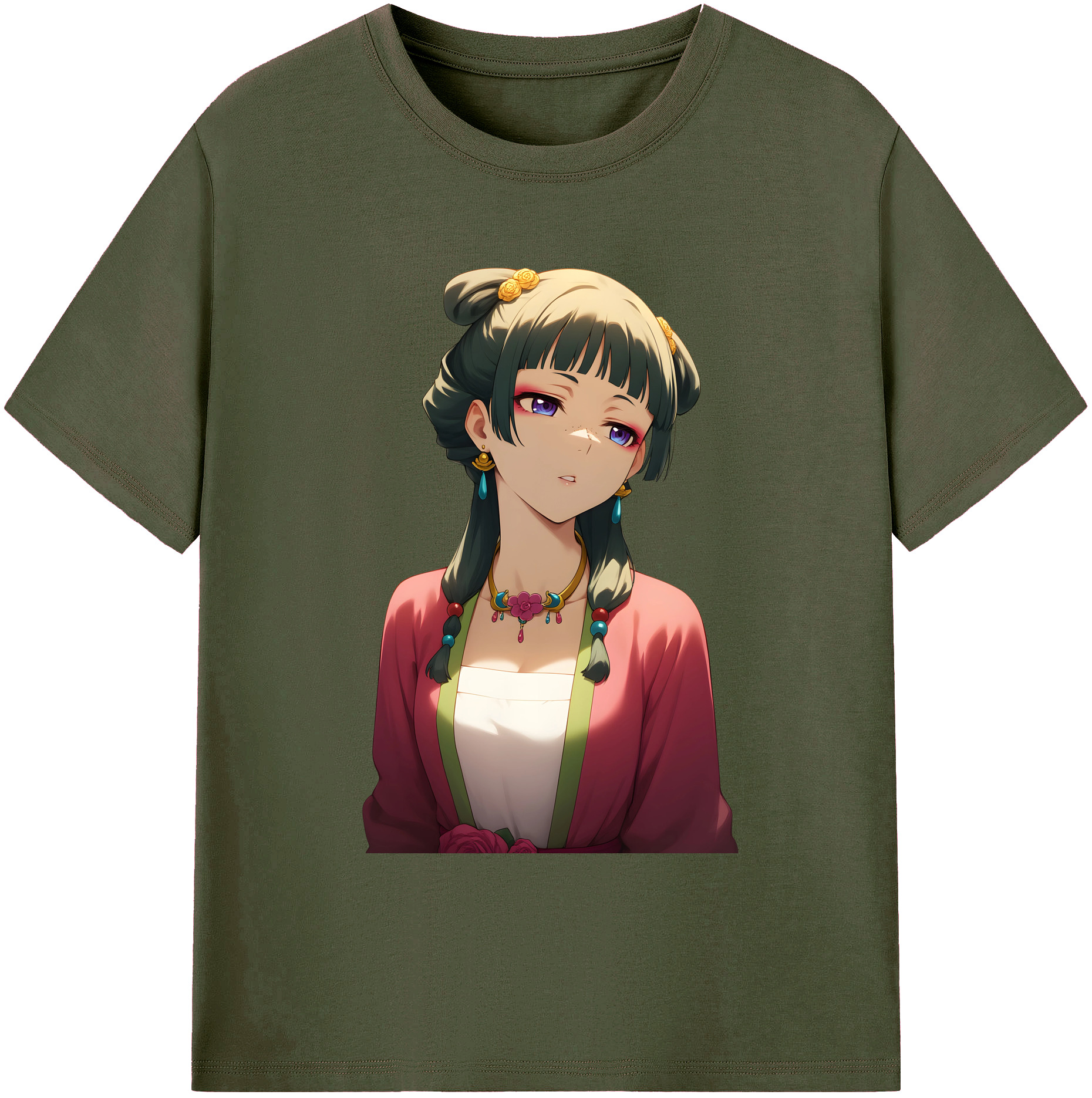 （画像用） 薬屋のひとりごと The Apothecary Diaries 綿100％ メンズ半袖Tシャツ｜肌触りやわらか＆通気性